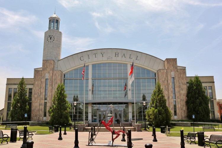 Cornerstone Academic Suwanee Center is located in Town Center Park. 